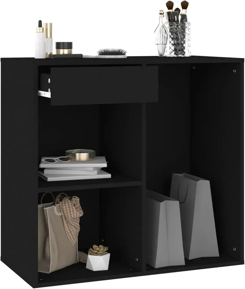Picture of Cosmetic Cabinet Black 80x40x75cm Engineered Wood, Furniture, Cabinets & Storage, Cabinets & Lockers - Black