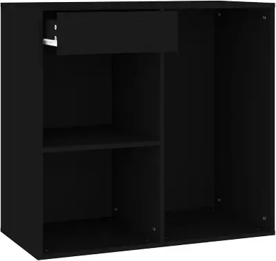 Picture of Cosmetic Cabinet Black 80x40x75cm Engineered Wood, Furniture, Cabinets & Storage, Cabinets & Lockers - Black