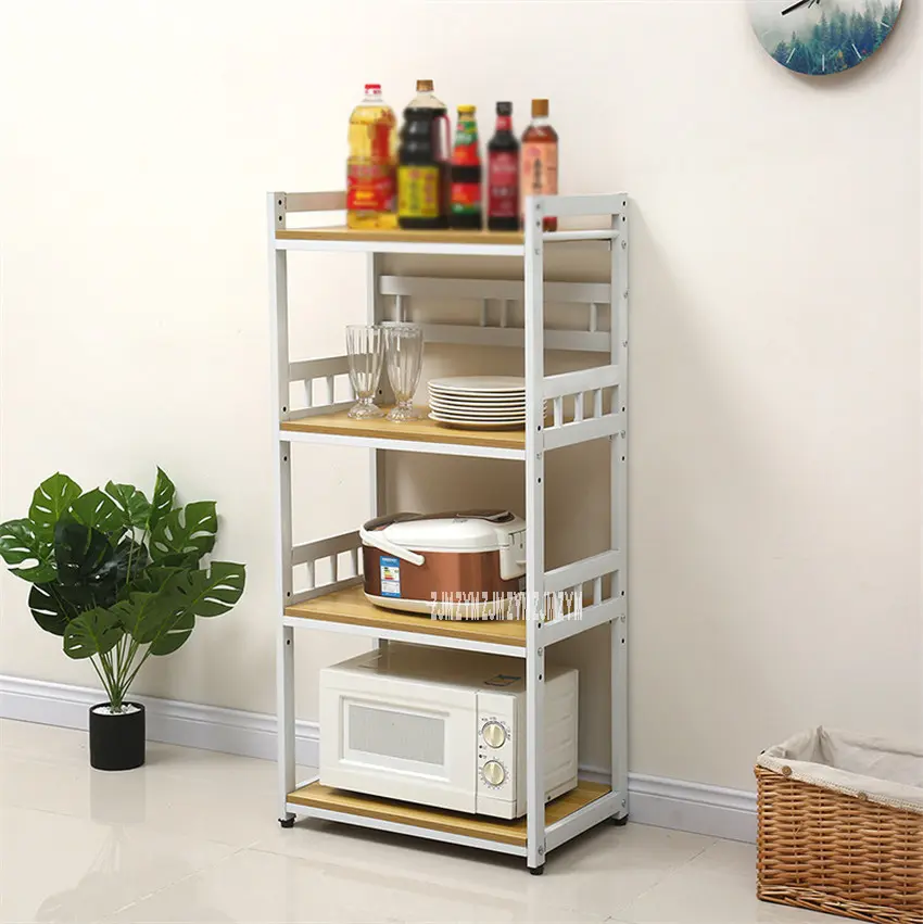 Picture of Ayaan Kitchen Rack Over Microwave Oven Multi Layer Kitchen Rack Pot Rack Rack Storage Shelf Oven Rack Kitchen Storage Shelf   - Black