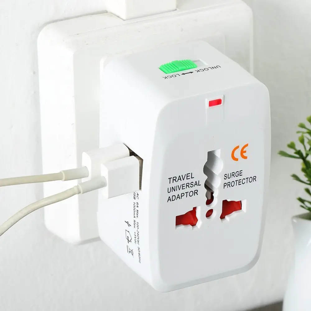 Picture of Universal USB Multi Plug Travel Adapter International Converter Power Socket UK/US/AU/EU/CA All in 1 Travel Adapter