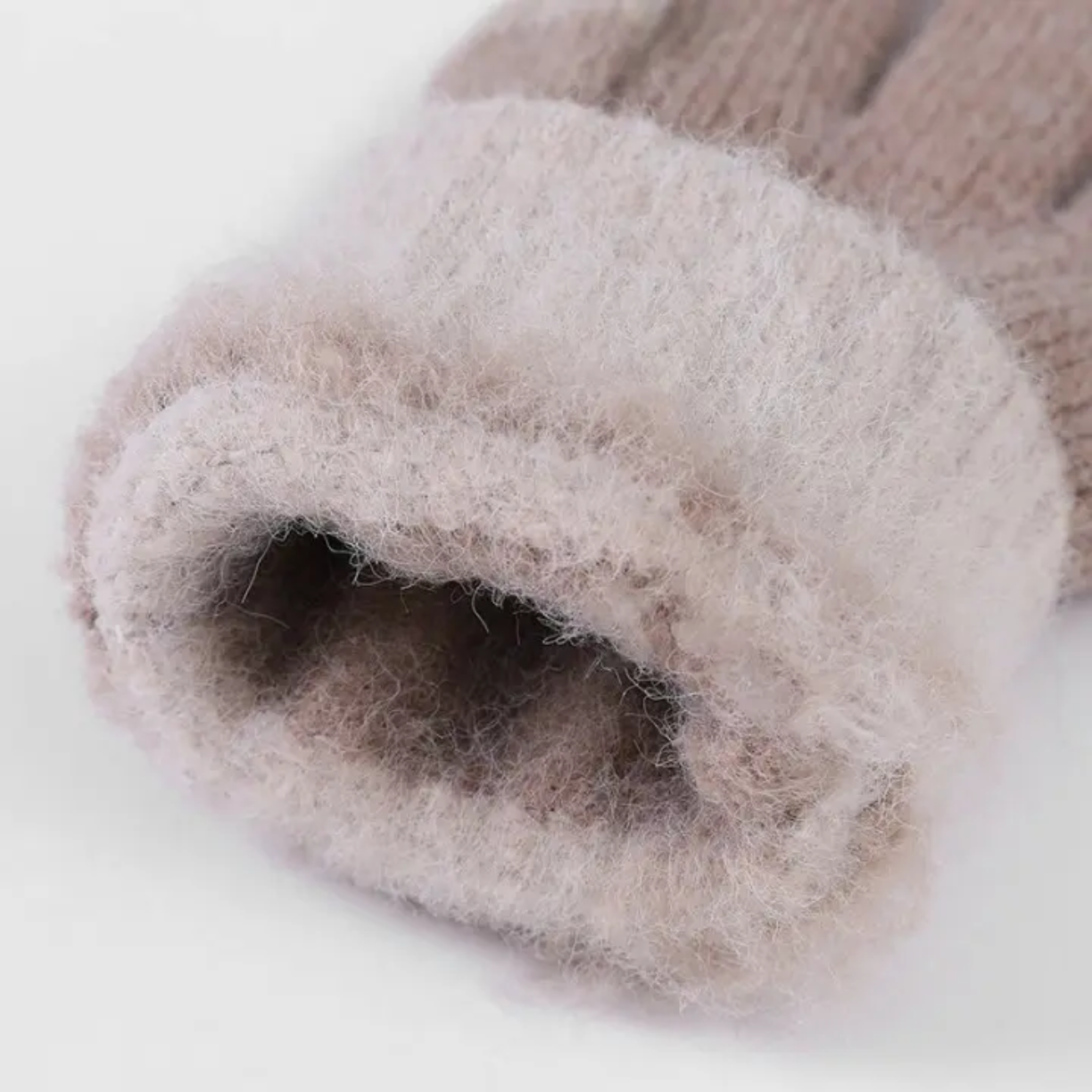 Picture of Winter Warm Touch Screen Half Fingerless Knitted Acrylic Gloves For Men And Women