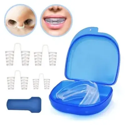 Picture of Mouth Guard for Grinding Teeth And Nose Clips  Custom Mouthpiece for Clenching Teeth at Night, Night Moldable Mouth Guards for Teeth Grinding