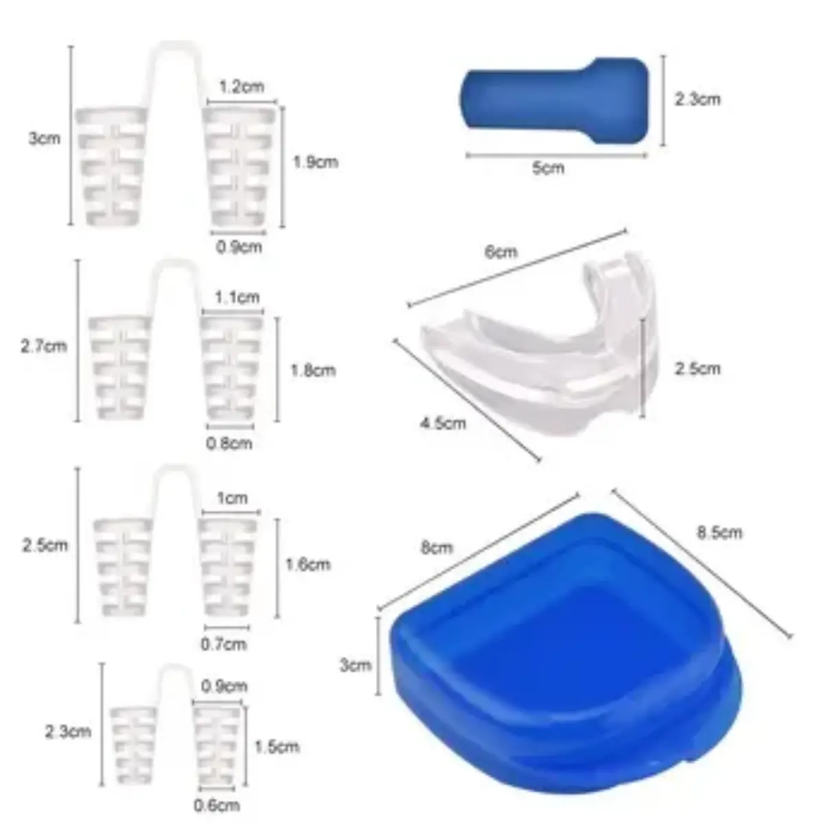 Picture of Mouth Guard for Grinding Teeth And Nose Clips  Custom Mouthpiece for Clenching Teeth at Night, Night Moldable Mouth Guards for Teeth Grinding