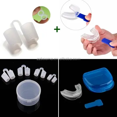 Picture of Mouth Guard for Grinding Teeth And Nose Clips  Custom Mouthpiece for Clenching Teeth at Night, Night Moldable Mouth Guards for Teeth Grinding