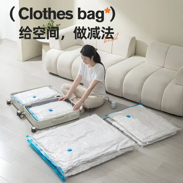 Picture of Vacuum Storage Bags - Save up to 80% Space and Protect Items From Dust, Insects, Germs - Perfect Solution For Organising Home and Travel - Ideal for Clothes, Bedding, Blanket, Pillows, Sweater, Dress and More