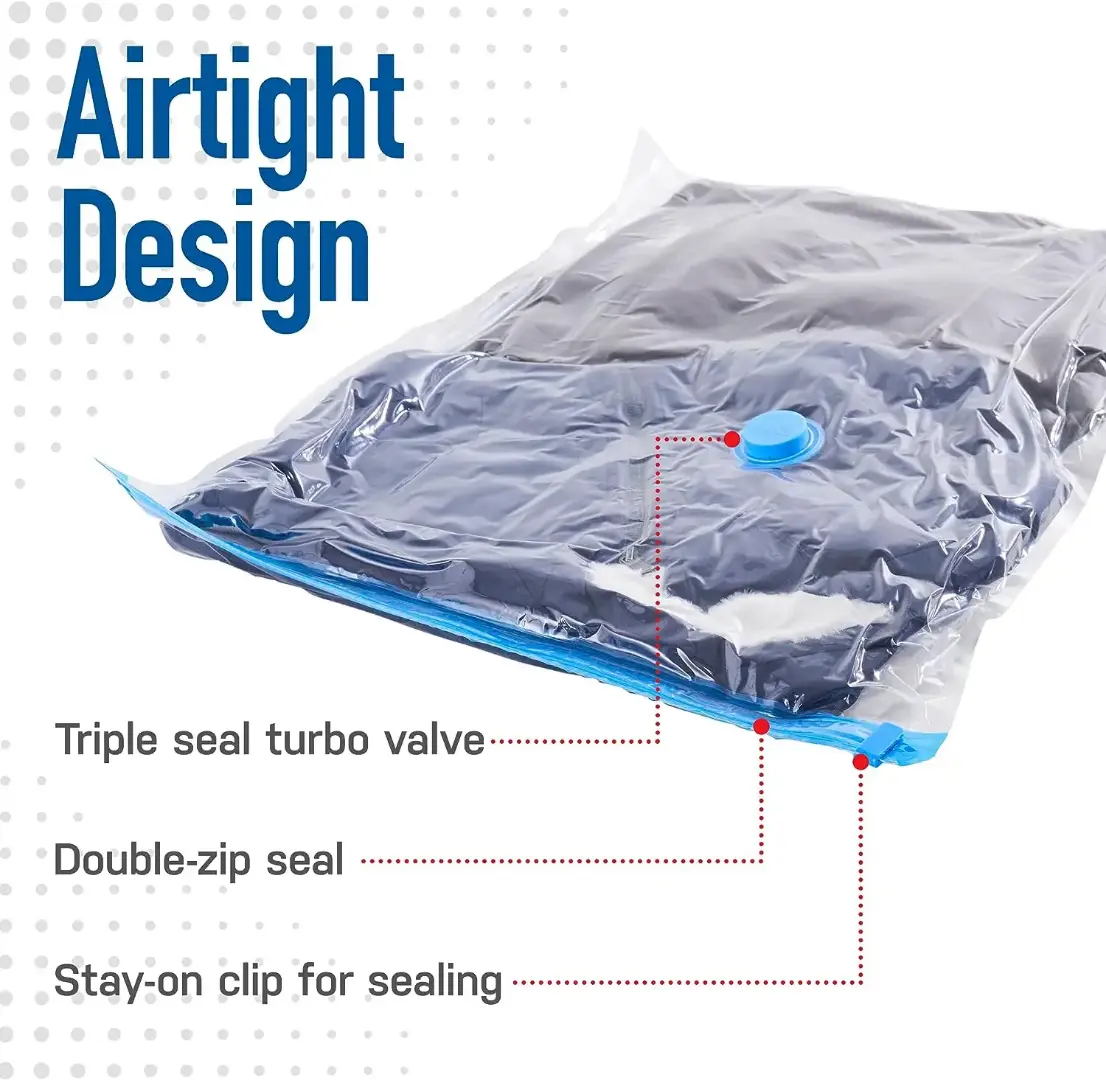 Picture of Vacuum Storage Bags with Hand Pump - Space Saver Solution for Home Organization  17-piece set/ 13-piece set/12-piece set/11-piece set