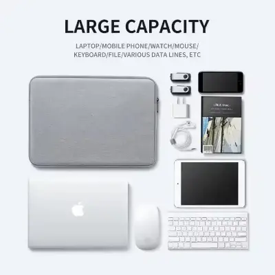 Picture of Sleeve Shockproof Waterproof pink colour Lining Tablet 13 15 Inch Laptop Computer Case Bag for Women