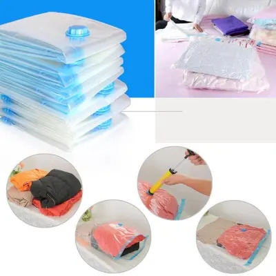 Picture of Vacuum Storage Bags( 4 Pack )with (1 Hand Pump) - Space Saver Solution for Home Organization Size 40*60/50x70/80x100/60x80cm Size Available