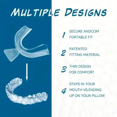 Picture of Anti-snoring Mouthguard, Adjustable Anti-snoring Mouthpiece, Sleeping Devices, Snoring and Bruxism Stopper, Mouthpiece To Improve Sleep