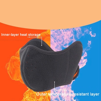 Picture of Winter Thickened Thermal Mask Women's Outdoor Cold and Wind Proof Mask Riding Ear Protector Twa in One Mask Washing