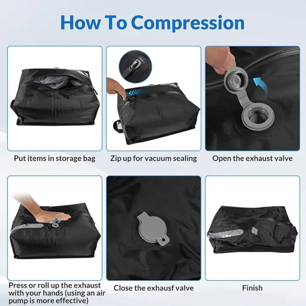Picture of Travel essentials Vacuum Storage bags,suitcases Clothes organizer packaging bags practical accessories compression packing cubes