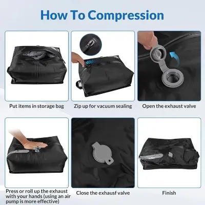 Picture of Travel essentials Vacuum Storage bags,suitcases Clothes organizer packaging bags practical accessories compression packing cubes