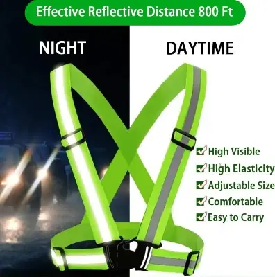 Picture of Mesh Stretch Reflective Belt Reflective Strap Belt Safety Vest Reflection Safety Belt