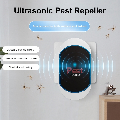 Picture of Ultrasonic Mosquito Repellent Lamp Rodent Repellent Device Household Rodent Trap Plug-In Mosquito Rodent Repellent Device New