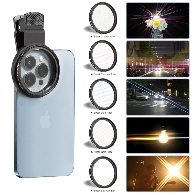 Picture of CPL polarizer eliminates reflection 52mm mobile phone camera photography polarizing lens filter with clip