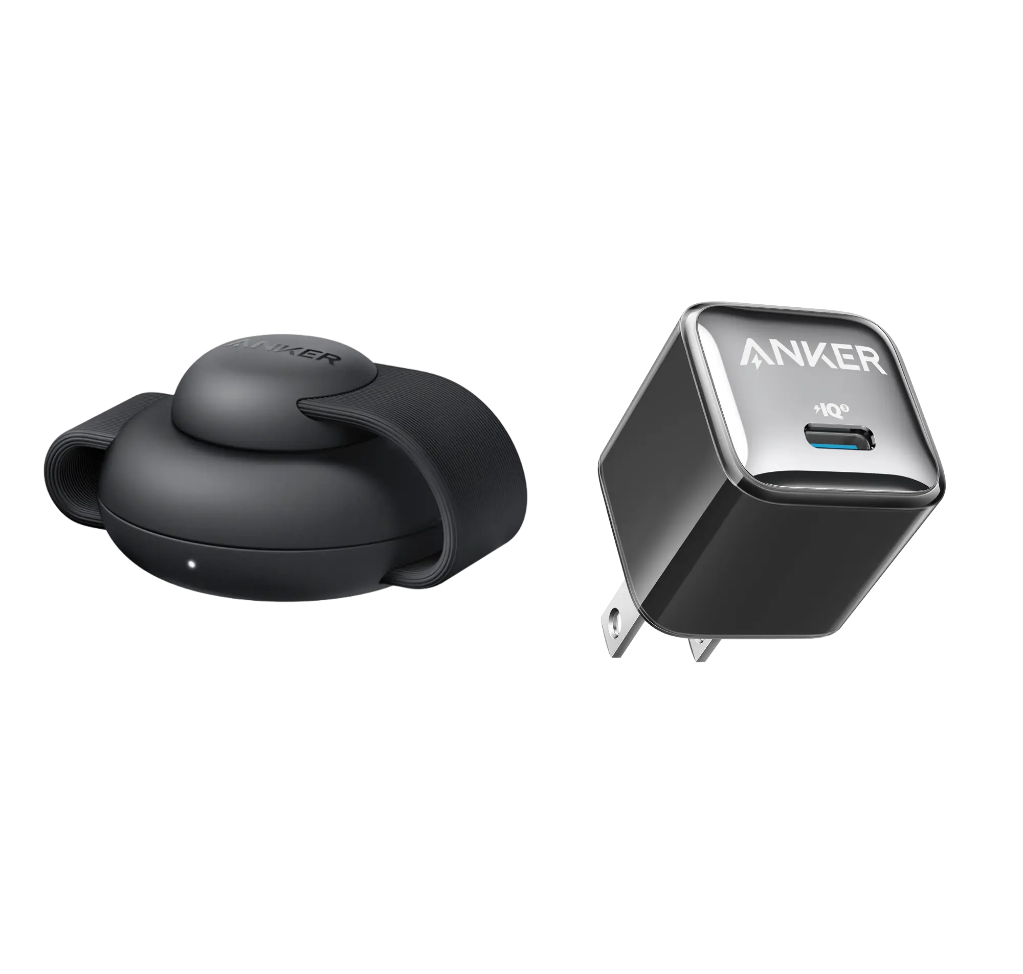 Picture of Anker Nano Charger 35W, Built-In Retractable USB-C Cable (Black)