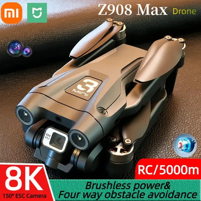 Picture of FLH Z908 Max Drone Brushless Motor Professional  720p FPV WiFi Drone for One Key Landing, Optical Flow Hover with 2 Battery