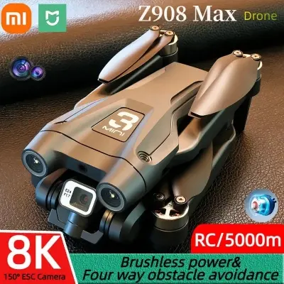 Picture of FLH Z908 Max Drone Brushless Motor Professional  720p FPV WiFi Drone for One Key Landing, Optical Flow Hover with 2 Battery