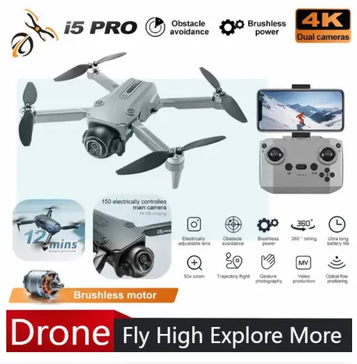 Picture of I5 Pro 4K Blushless Drone Camera