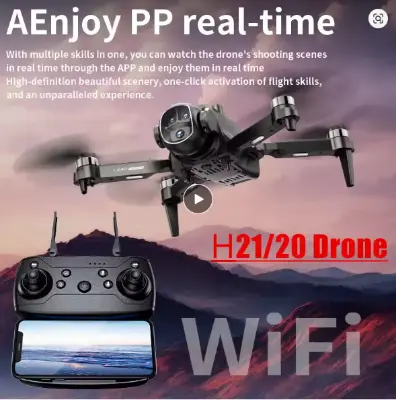 Picture of FLH H21 VR Drone Brushless Motor Dual Camera with VR Glasses Professional Drone