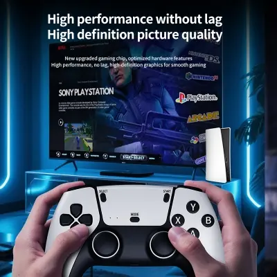 Picture of RS5 Game Console 4K Ultra HD | 40,000+ Games, Wireless Controllers Retro Gaming Device