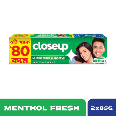 Picture of Closeup Toothpaste Menthol Fresh (Twin Pack 2X85g)