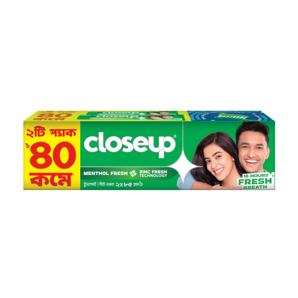 Picture of Closeup Toothpaste Menthol Fresh (Twin Pack 2X85g)