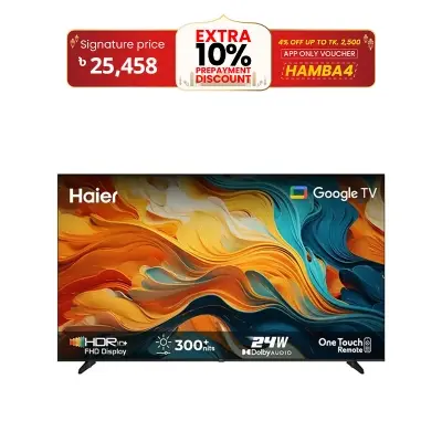 Picture of Haier 43" Bezel-Less FHD Google TV (H43K85FFX)