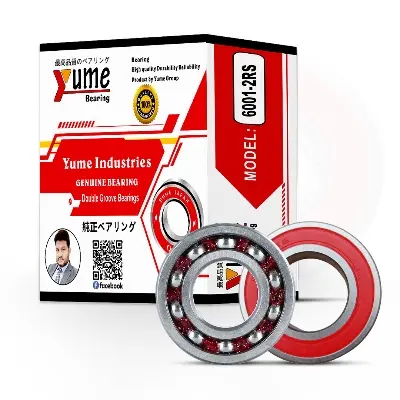 Picture of Yume 6001-2RS Genuine Double Groove Ball Bearing - High Quality & Durable - 10 Piece