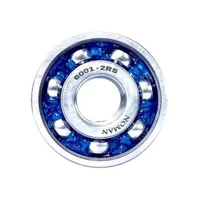 Picture of Noman Bearing 6001-2RS (10 Pcs) High Performance Double Groove Ball Bearing