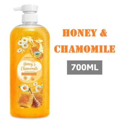 Picture of Watsons Shower Scrub Honey & Chamomile 700ml - Yellow