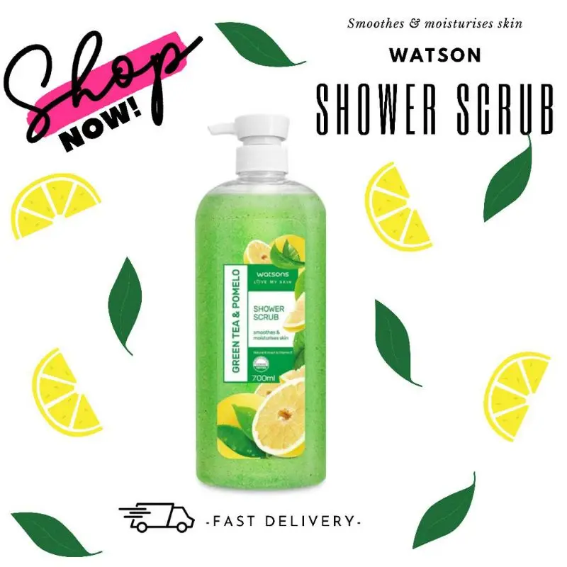 Picture of Watsons Shower Scrub Green Tea & Pomelo 700ml - Green