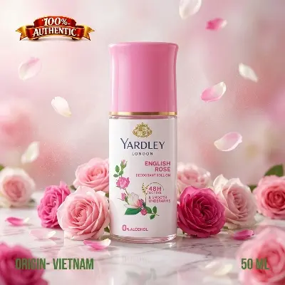 Picture of Yardley English Rose Alcohol-Free Deodorant Roll-On