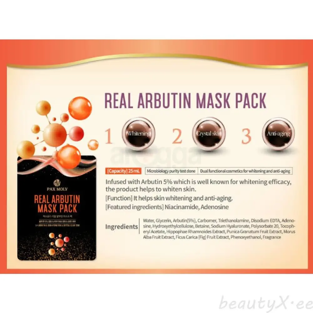Picture of Pax Moly Real Arbutin Mask Pack 25ml
