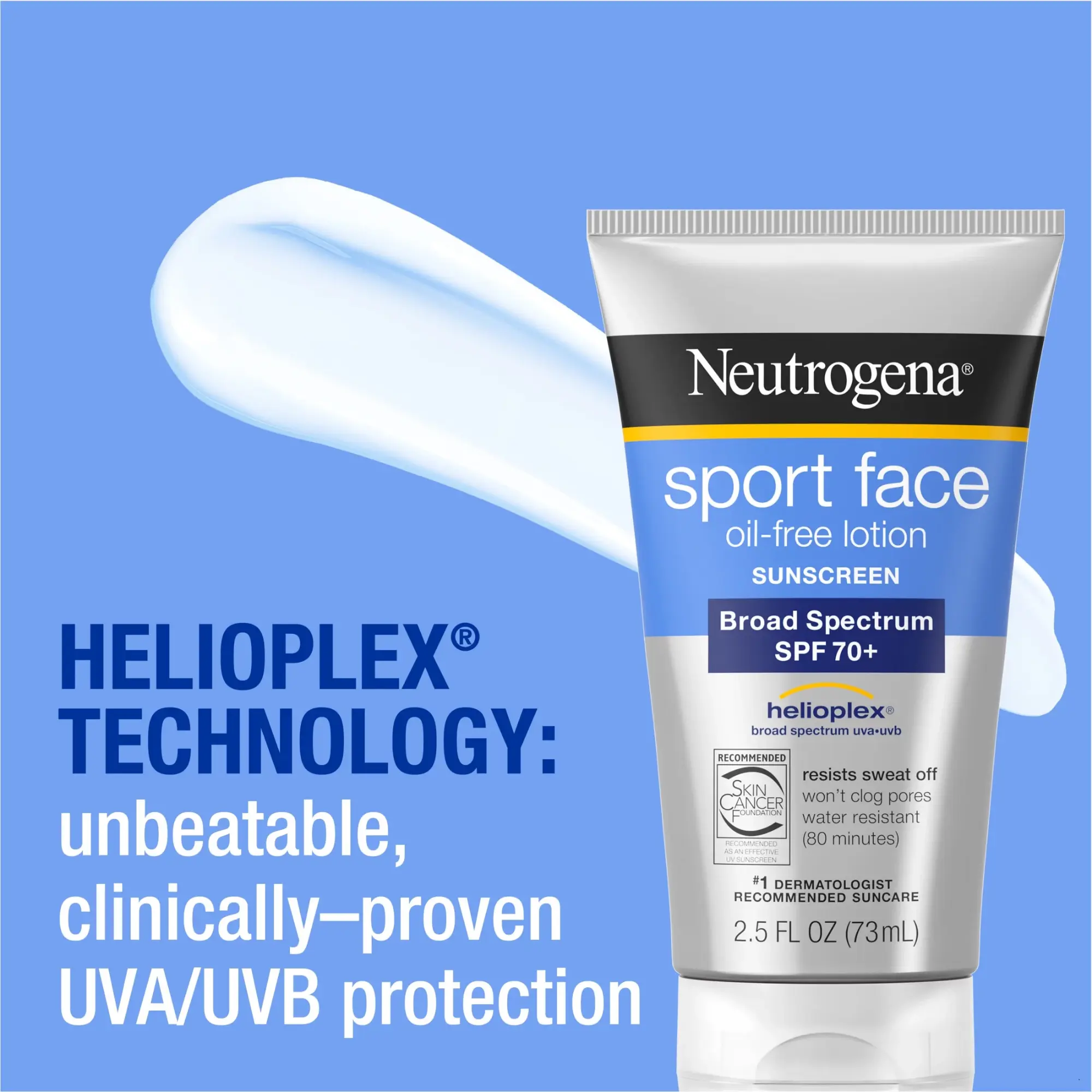 Picture of Neutrogena Sport Face Sunscreen SPF 70+ 73ml