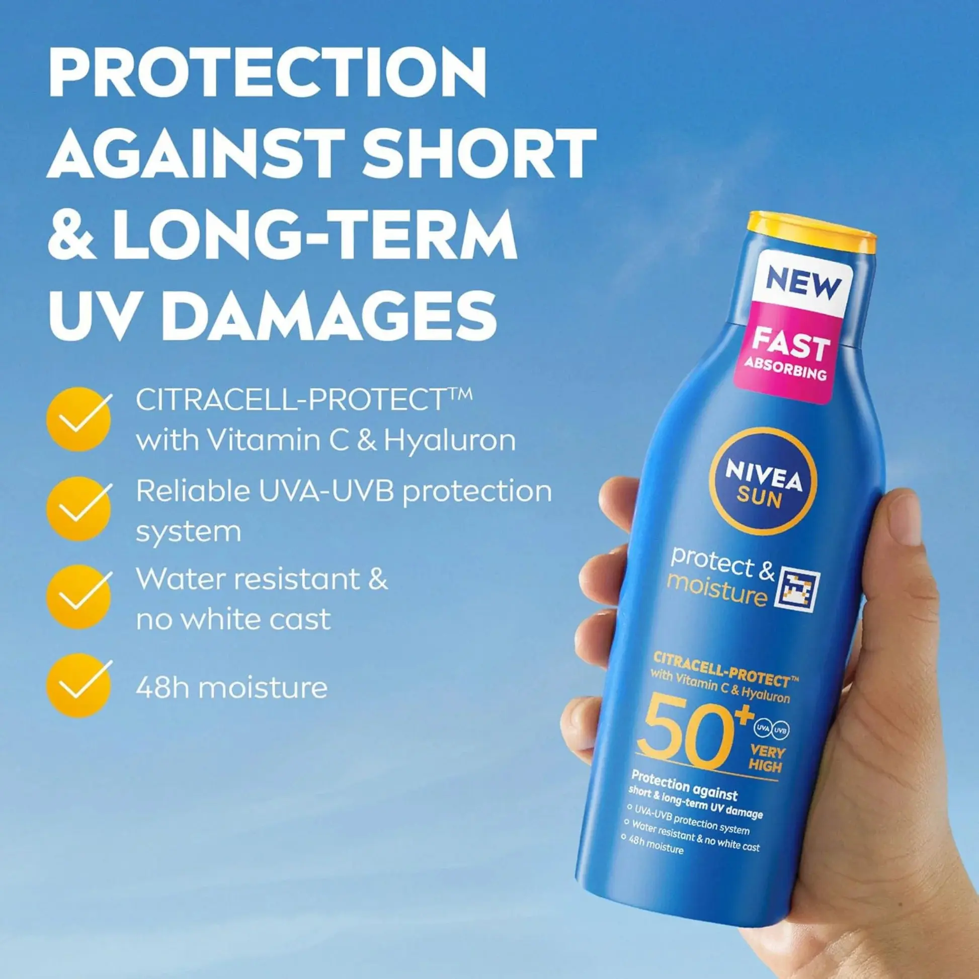 Picture of Nivea Sun Protect & Moisture SPF 50+ Lotion 200ml