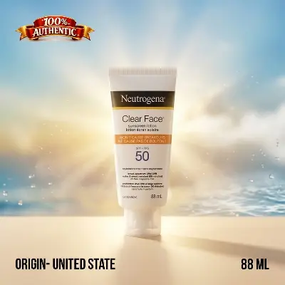 Picture of Neutrogena Clear Face Breakout-Free Sunscreen SPF 50 88ml – Oil-Free Acne Safe Sun Protection (US)