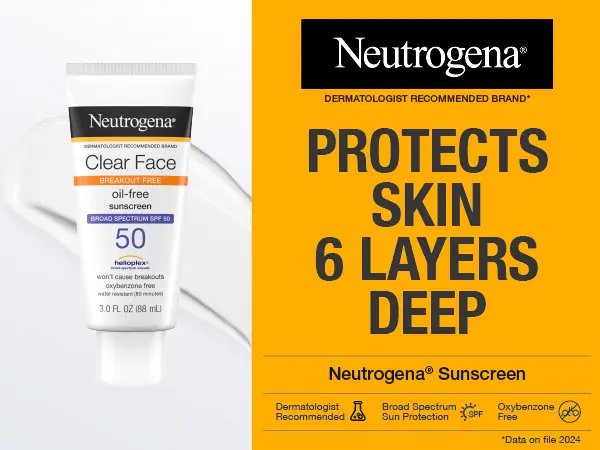 Picture of Neutrogena Clear Face Breakout-Free Sunscreen SPF 50 88ml – Oil-Free Acne Safe Sun Protection (US)