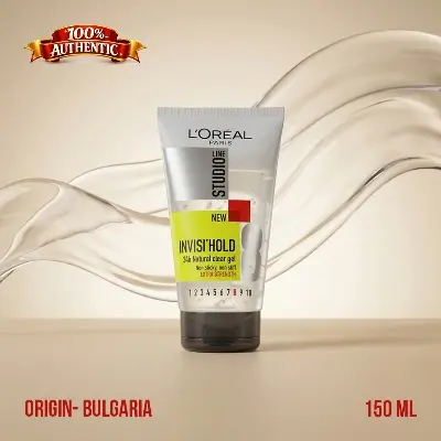 Picture of L’Oréal Paris Studio Line Invisi’Hold 8 Natural Clear Gel 150ml – Extra Strong Hold, Non-Sticky Styling (BG) - 150ml