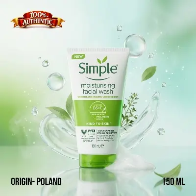 Picture of Simple Moisturising Facial Wash 150ml - White