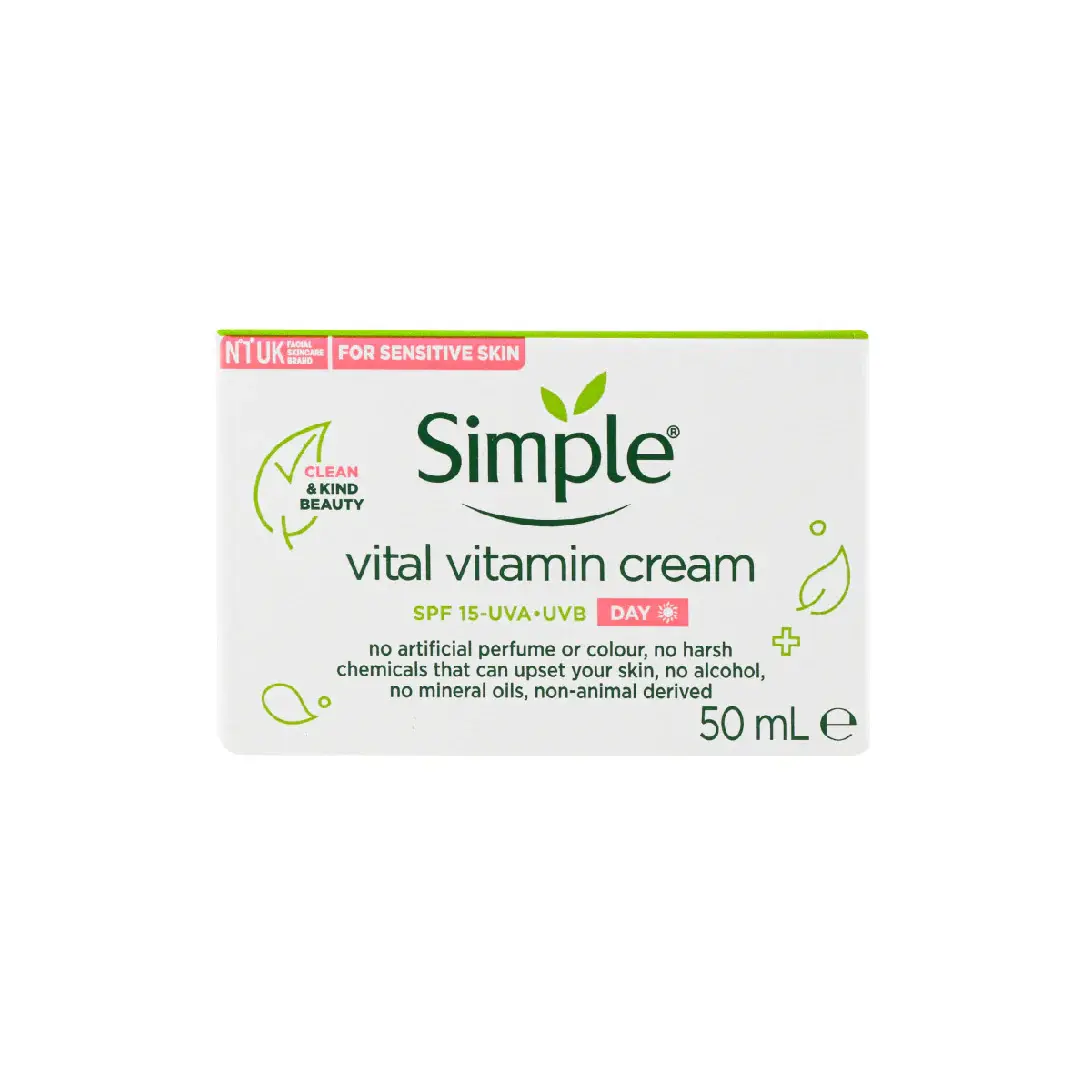 Picture of Simple Vital Vitamin Cream SPF 15 50ml Hungary - Fresh