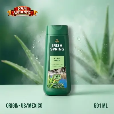Picture of Irish Spring Aloe Mist Moisturizing Face & Body Wash 24HR Fresh – 591ml