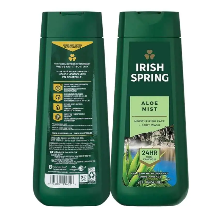 Picture of Irish Spring Aloe Mist Moisturizing Face & Body Wash 24HR Fresh – 591ml