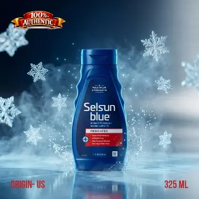 Picture of Selsun Blue Medicated Anti-Dandruff Shampoo 325ml USA - Blue
