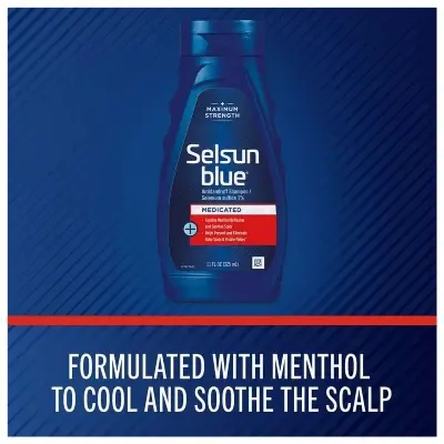Picture of Selsun Blue Medicated Anti-Dandruff Shampoo 325ml USA - Blue