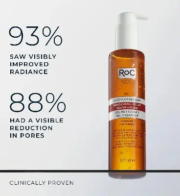 Picture of RoC Multi Correxion Revive + Glow Gel Cleanser 177ml USA - Yellow