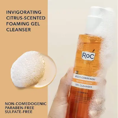 Picture of RoC Multi Correxion Revive + Glow Gel Cleanser 177ml USA - Yellow