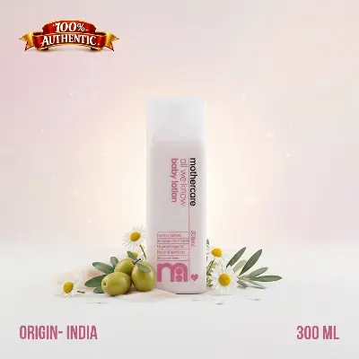 Picture of Mothercare All We Know Baby Lotion 300ml – Gentle Moisturising Lotion with Olive Oil & Chamomile (IN)