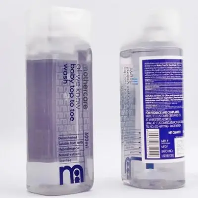 Picture of Mothercare All We Know Baby Top to Toe Wash 300ml – Gentle Hair & Body Wash for Newborns (IN) - CLEAR