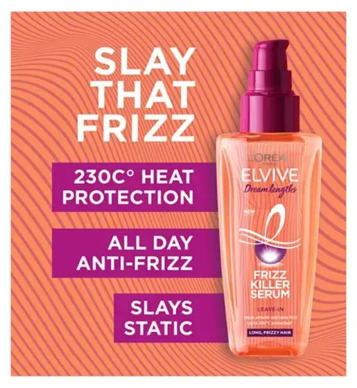 Picture of L’Oréal Paris Elvive Dream Lengths Frizz Killer Serum 100ml – Anti-Frizz Leave-In with Heat Protection (FR)